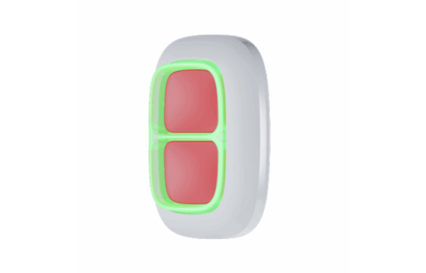 AJAX DOUBLEBUTTON, WIT, DRAADLOZE OVERVALKNOP